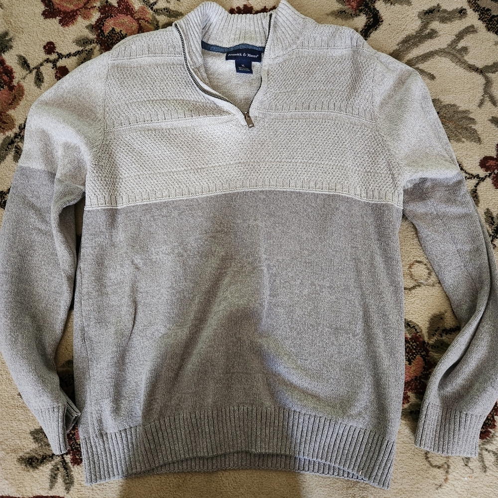 Men's Gray Sweater by Preswick & Moore - Picture 2 of 8